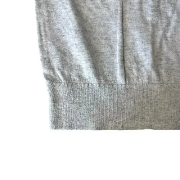 Banana Republic Gray Crew Neck Cotton Light Sweater Women's Size Medium - Picture 2 of 5